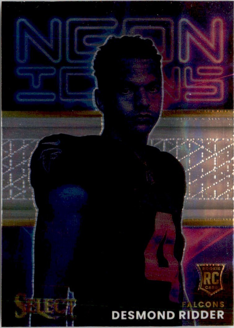 Desmond Ridder 2022 Panini Select Neon Icons RC #NI-13 Atlanta Falcons