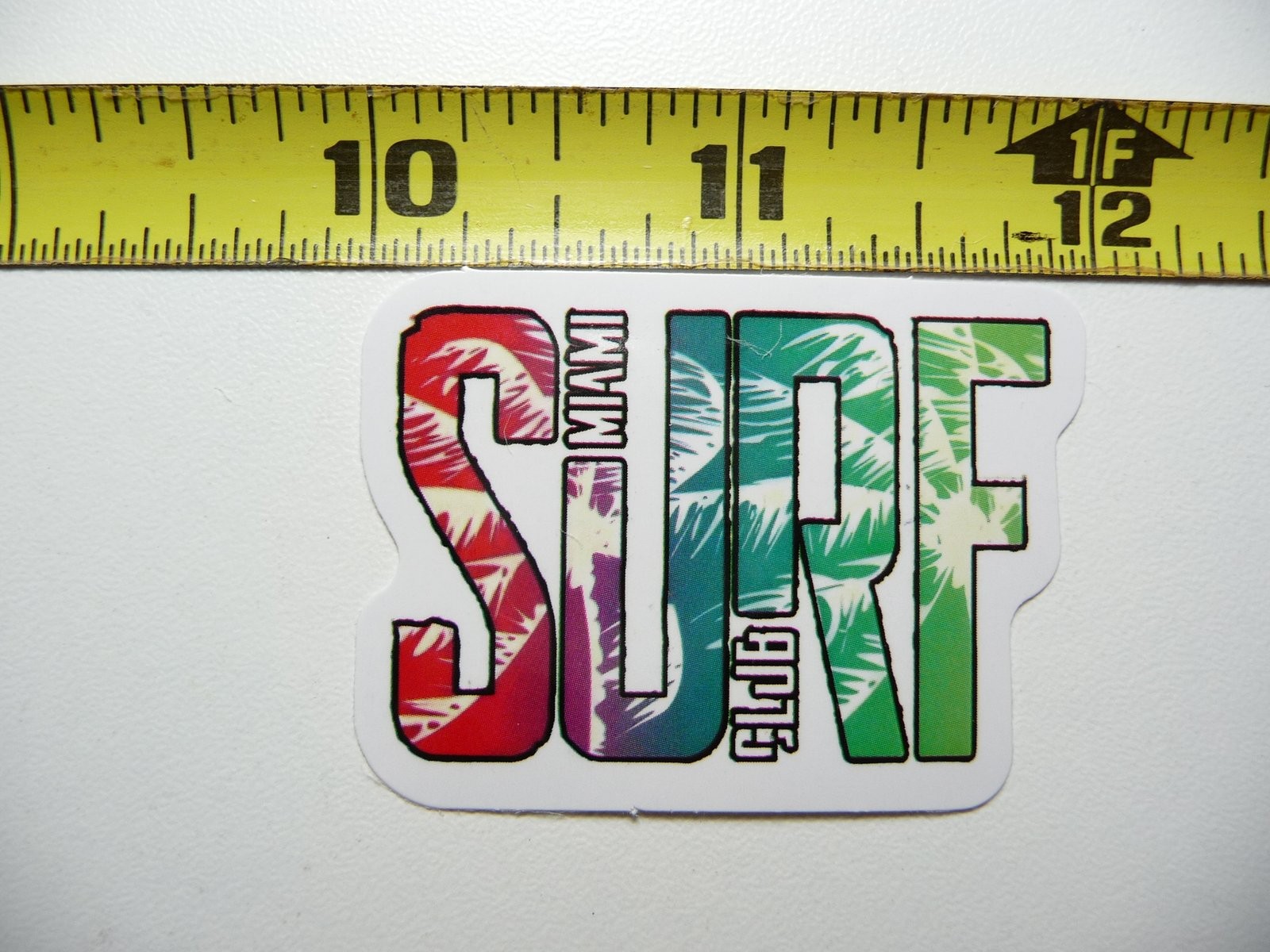 Miami Florida Surf Sticker Decal Tropical Beach Vacation Travel