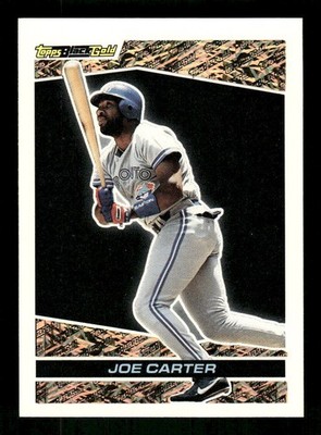 Joe Carter 1993 Topps Black Gold #26 Toronto Blue Jays | eBay