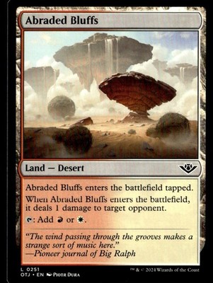2024 Outlaws of Thunder Junction Abraded Bluffs #251