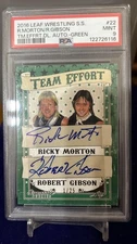 2016 Leaf Signature Series Team Effort Morton/Gibson Auto PSA 9 #1/25 Rock&Roll