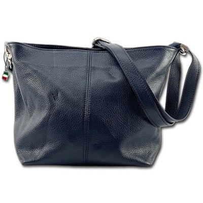 Florence Echtleder Tasche Damen dunkelblau OTF829B