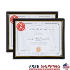 Lightweight Document Frame Set 8.5x11 Display Awards Certificates Photos New