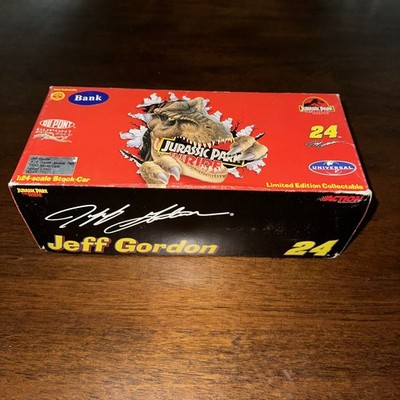 Jeff Gordon Jurassic Park & Winston Million 1/24 Stock Cars Bank 
