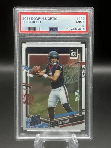 2023 Panini Donruss Optic CJ Stroud RC Houston Texans Rookie Card PSA 9 MINT