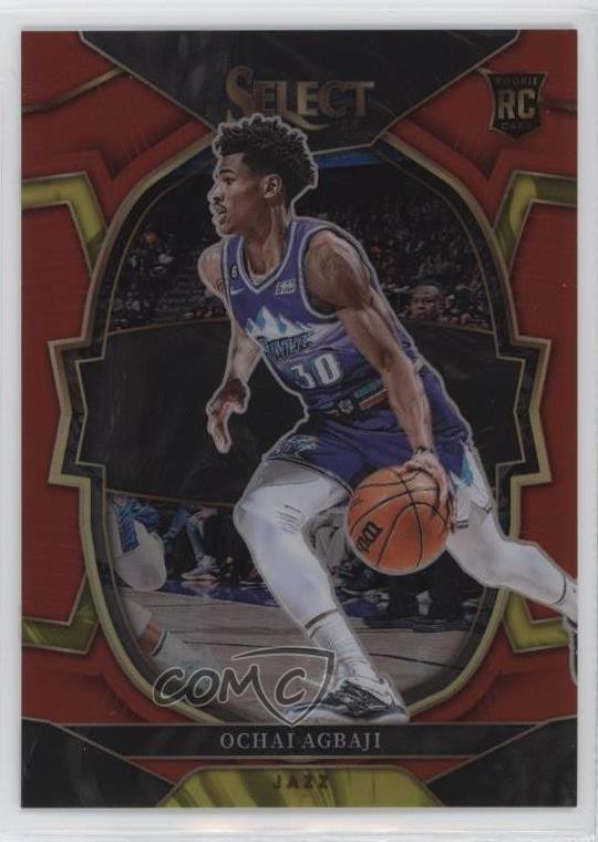 2022-23 Panini Select Concourse Red Prizm 36/199 Ochai Agbaji #96 0c6