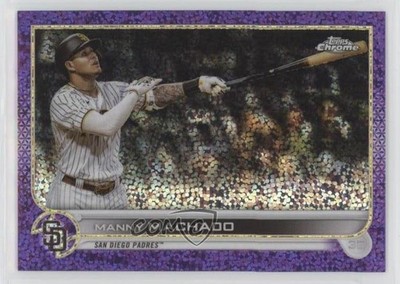 2022 Topps Chrome Purple Speckle Refractor 41/299 Manny Machado #90 n0c