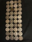 LOT OF 40 SILVER QUARTERS MIXED DATES GREAT INVESTMENT  ( NO-RESERVE )