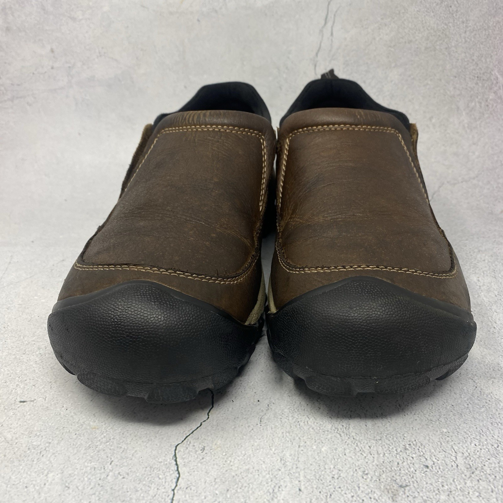 Scarpe da trekking Keen Targhee II 2 Soho slip on da uomo taglia 9 M in pelle 1025861 marrone