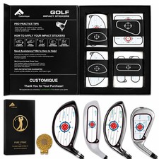 High-Resolution Golf Impact Tape - Strike Stickers for Irons, Woods  Fairway Cl