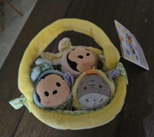 New Disney Tsum Tsum Plush Easter Basket Complete Set Disney NWT