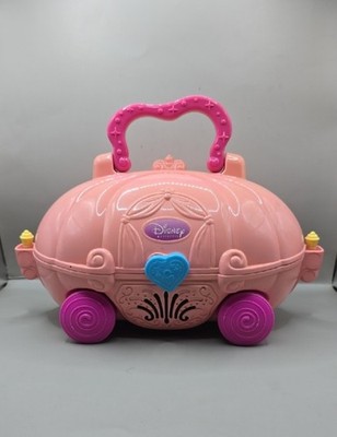 Vintage Vtech Pink Disney Princess Carriage Laptop Cinderella Educational Toy