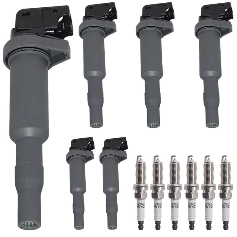 6x Ignition Coils + 6x Iridium Spark Plugs for 2009-2015 BMW 335i xDrive X6 3.0L - Imagem 2 de 4