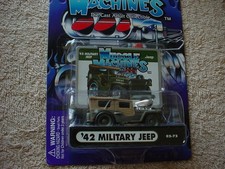 MUSCLE MACHINES '42 MILITARY JEEP 02-72 FREE USA SHIPPING