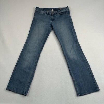 Mango Jeans Womens 8 Blue Christy Bootcut Low Rise Medium Wash