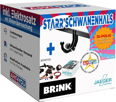 BRINK AHK für VW Golf VI Fließheck 08-12 starr + 13-pol JAEGER STANDARD ES SPEZ