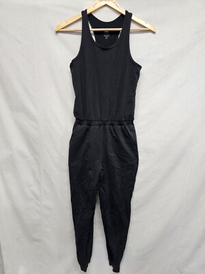 Athleta Girl Size XL 14 Black Hop Skip and a Jumpsuit Sleeveless