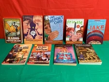 Adventure  Chapter books -Frindle/No Talking/Report Card/5th Gr/Locker Rm+