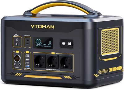 VTOMAN Powerstation 2200W Solar Powerstation 1548Wh Solargenerator Stromerzeuger