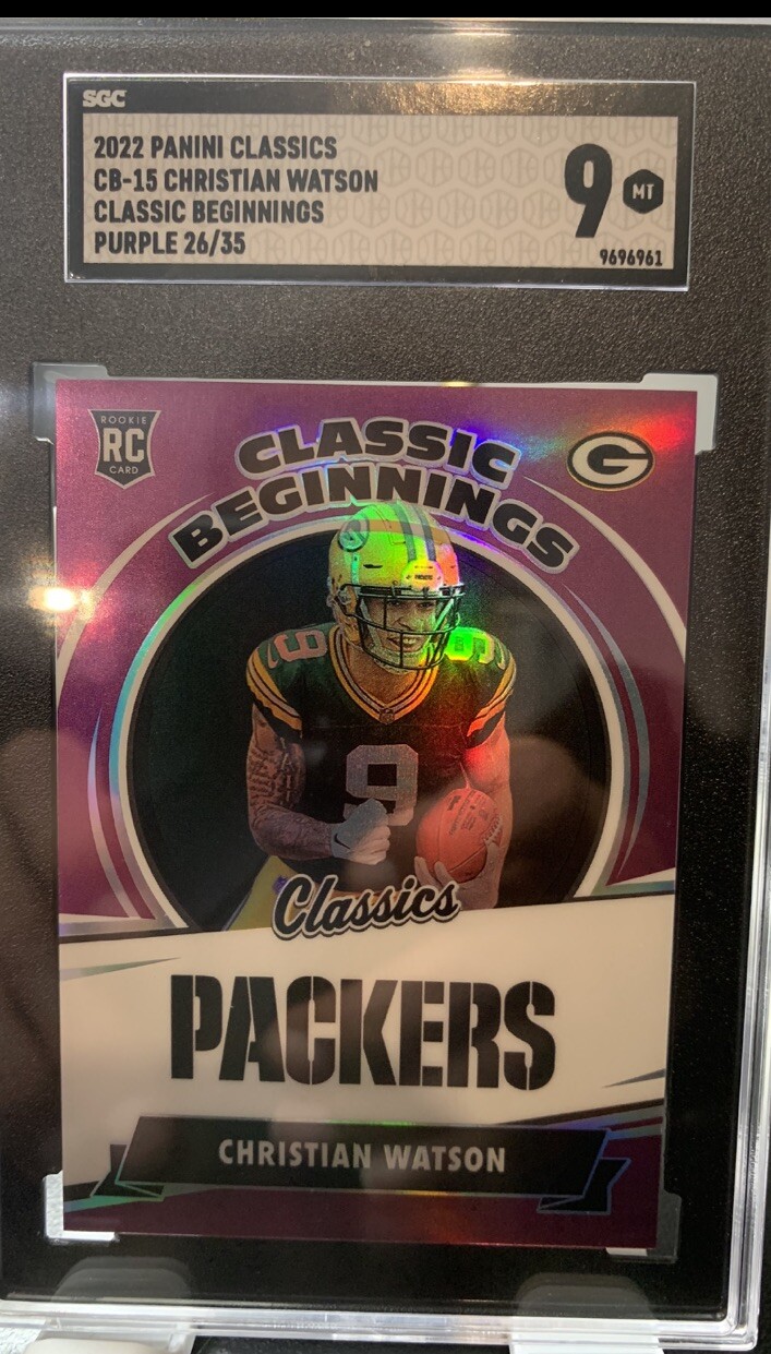 Christian Watson Panini Classics Classic Beginnings #CB15 Purple