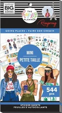 MAMBI Happy Planner Rongrong Value Pk Stickers Mini Going Places 544Pc, PPSV-215