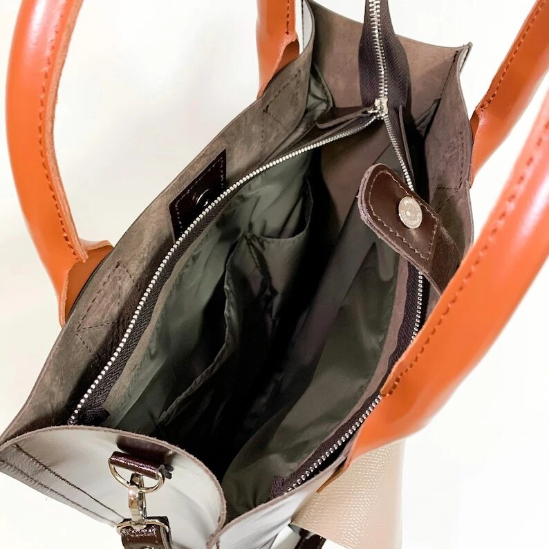 COACH Borsa a mano donna VERA pelle borsa tote borsa a tracolla multicolore