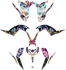 Fits Yamaha Raptor 700R Graphics Kit 2013 TO 2024 decal KIT stickers