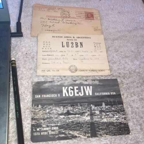 1950s Radio Station Postcards Ham CB Amateur lot of 6 Assorted - Picture 2 of 6
