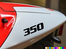 2x 350 MOTOR BIKE CYCLE STICKERS DECALS QUAD  MOTORCYCLE PITBIKE FAIRING TANK