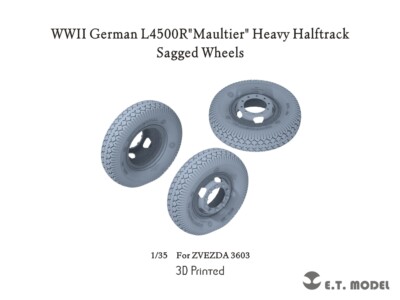 ETModel P35-159 1/35 German L4500R ''Maultier'' Heavy Halftrack Sagged Wheels