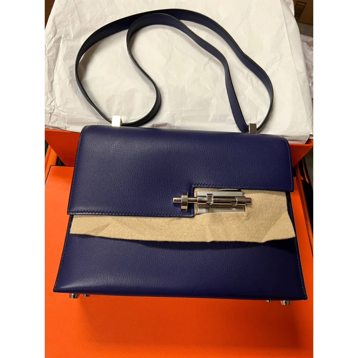 【サイズ感と色味が可愛い♪】HERMES バッグ エルメス HERMES ホワイトバスGM □E刻印 ナチュラルサブレ
