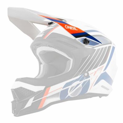 O'neal 3 Series Vision Visor Helm Blende Schirm weiß/blau Oneal