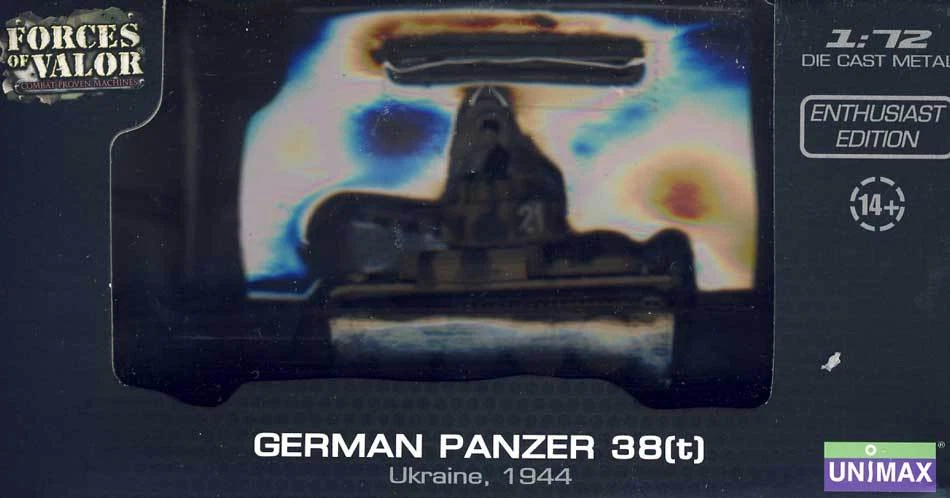 Forces of Valor / Unimax German Panzer 38(t) Ukraine 1944 Tank 1:72 Fertigmodell - Bild 3 von 3