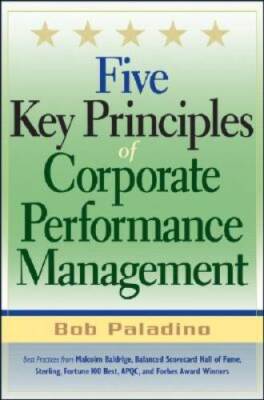 Five Key Principles of Corporate Performance Management - Hardcover - GOOD