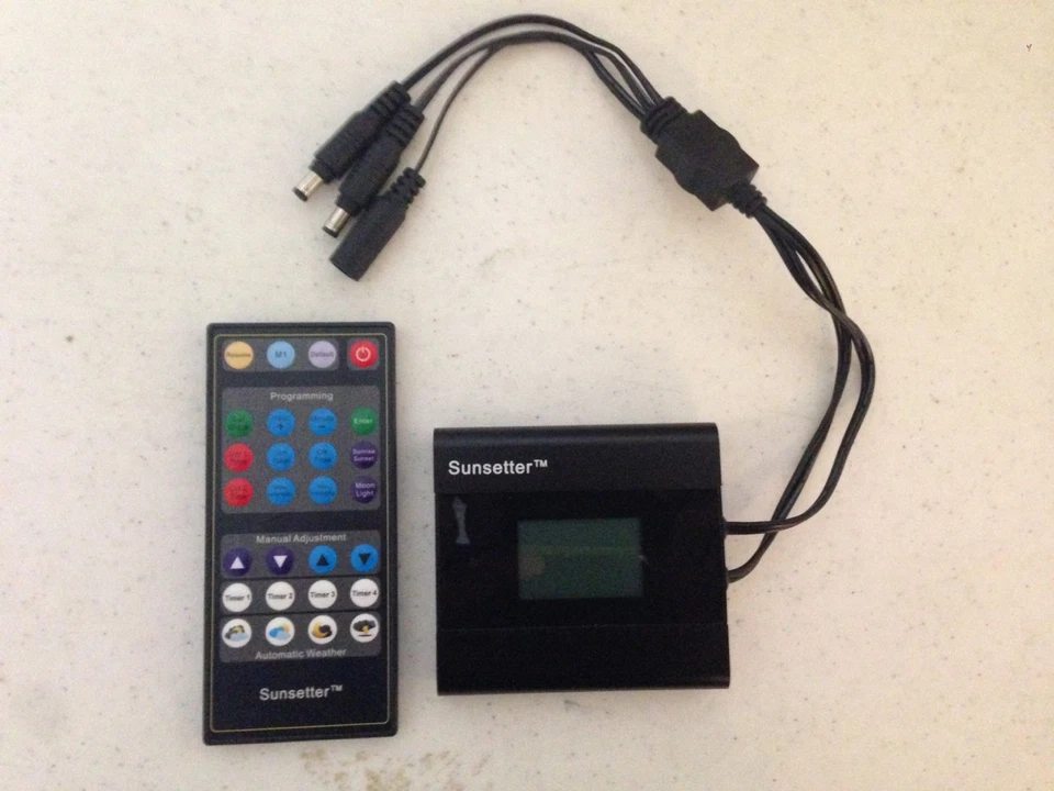 21 LED SunSetter Aquarium Dual Timer 12/24V Reef Coral Ramp Sunrise/Sunset Thunderstorm