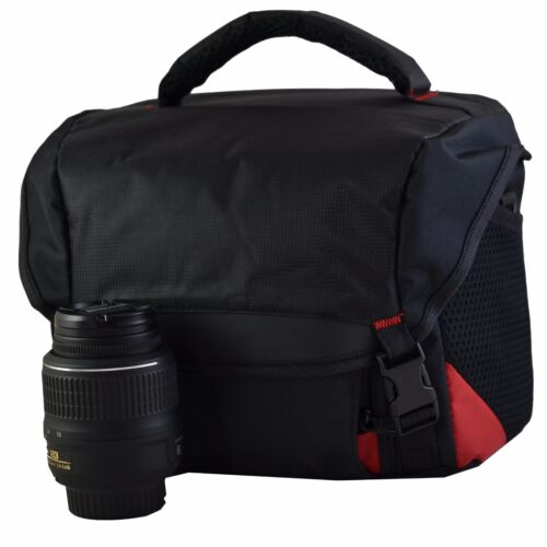 Estuche bolso de hombro para cámara réflex digital para Nikon D3400 D3500 D750 D850 D500 D7200 (negro) - Imagen 2 de 4