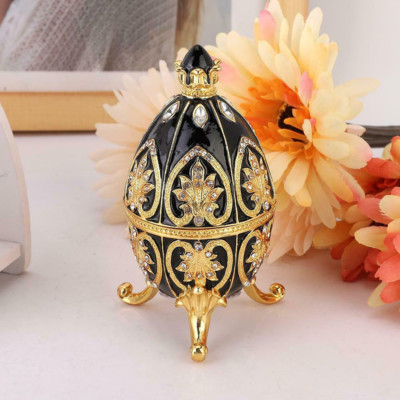 Ring BOX WEDDING DECOR GIFT EASTER ENAMELED EGG ''ORNAMENT'' TRINKET BOX JEWELLERY