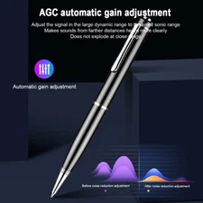 32G Voice Activated Mini Spy Hidden Digital Sound Audio Recorder Pen MP3 Player