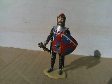 Stadden Tradition, Medieval The Black Knight, well painted, lead 54mm, JL