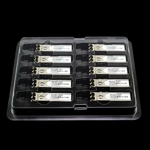 10COUNT 10pcs Ricetrasmettitore universale SFP/SFP+ a conchiglia blister custodia - Foto 3 di 5