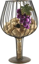 Thirteen Chefs Big Wine Glass Cork Holder - Charming Storage for Wine Corks