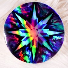 Sacred Star Space Holographic Vinyl Waterproof Sticker Rainbow Holo Laptop Decal