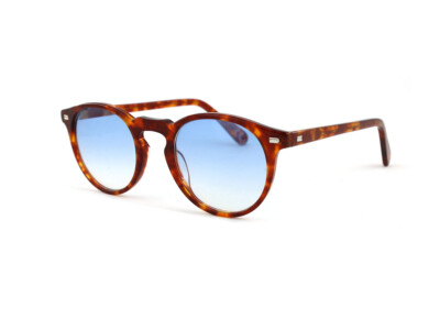 X-LAB Sonnenbrille Tasmania S Moscot Style SLAT8075 havana/blau getönt