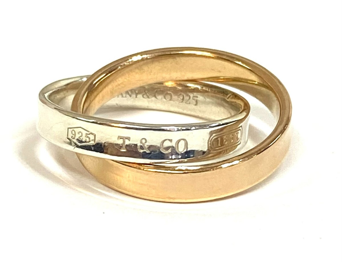 【Tiffany & Co】Tiffany 1837 Interlocking Circles リング Tiffany & Co. 1837 Interlocking Circles Ring 18K RG and
