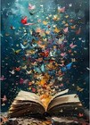 5D Diamond Painting Kits for Adults Beginner,Butterfly On Butterfly Book Diamond