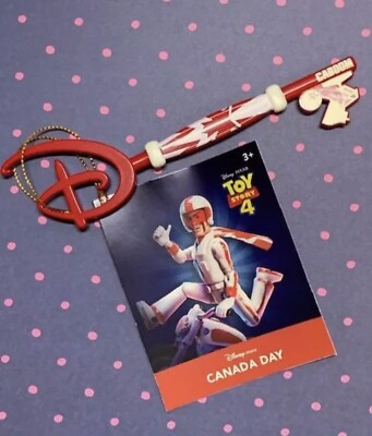 Disney Store Canada Day Key Toy Story 4 Duke Caboom New with Tag - IN HAND
