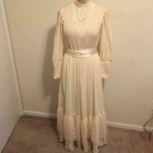 Ropa Vintage de Poli Algodón Gunne Sax para Mujeres