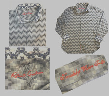 Robert Graham Men s XL - Flip Cuff - Dress Shirt - Long Sleeves - Button Up