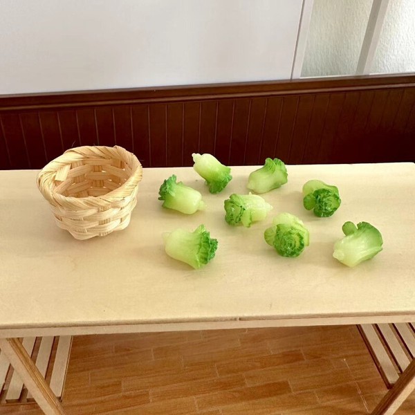 1 Juego de Cesta de Verduras Escala 1:12 Casa de Muñecas Miniaturas Mercado de Alimentos Accesorios