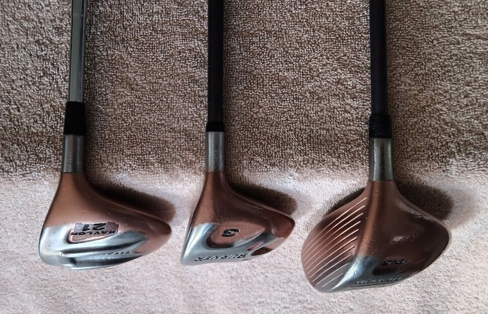TZ GOLF - TaylorMade Burner Bubble Ti Driver, 3 & Rayler 5 Woods